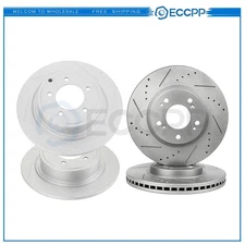 Front And Rear Brake Rotors For Mitsubishi Lancer 2008-2016 Outlander 2008-2015