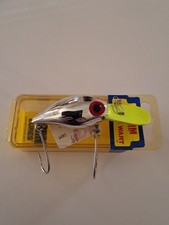 STORM PRE RAPALA WIGGLE WART V132 MET. SILVER/CHARTREUSE LIP FISHING LURE IN BOX