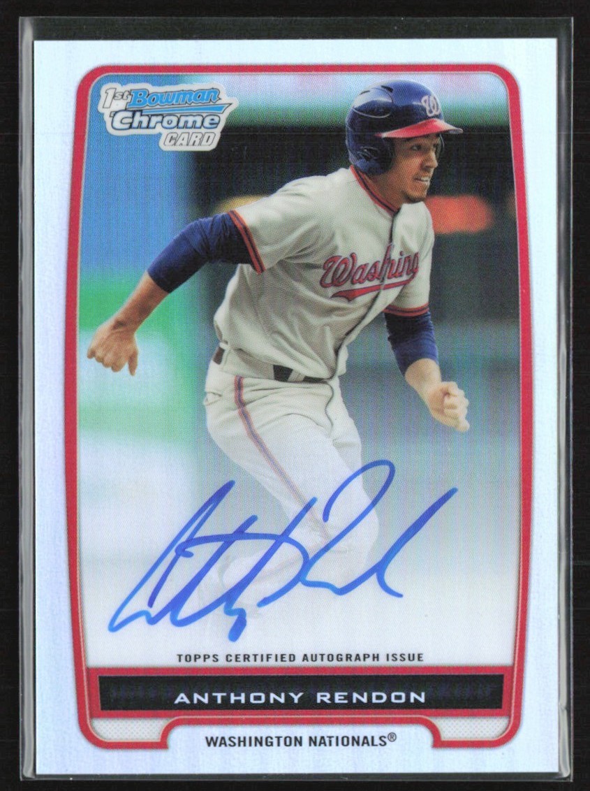 Anthony Rendon 2012 Bowman Chrome Refractor Auto /500 A #BCP88 Washington