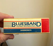 HOHNER Bluesband Harmonica Key of C Silver Metal High Polish w/ Case