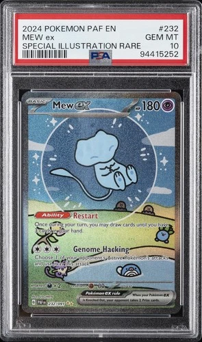 2024 POKEMON PAF EN-PALDEAN FATES SPECIAL ILLUSTRATION RARE #232 MEW EX PSA 10