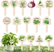 Plant Label Signs- 15PACK Herb Garden Markers Plant Labels for Outdoor Garden...