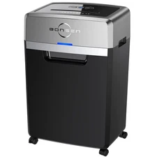 Heavy Duty Paper Shredder, 24-Sheet Cross-Cut Shredder, 40-Min Continuous Run...