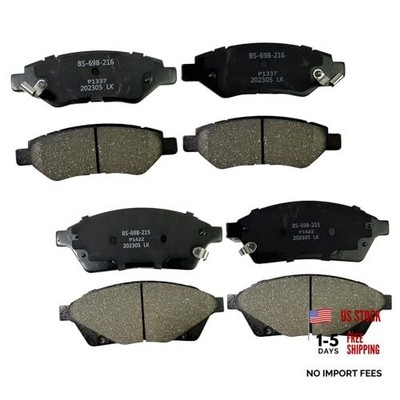 8PCS Front and Rear Premium Ceramic Brake Pads Compatible with Pair Brake Pads