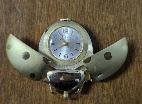 Juarez Lady Bug Gold Cicada Pendant Watch