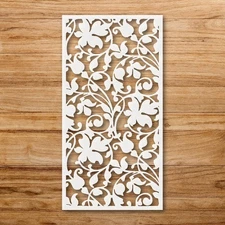 Mandala Flower Wall Art Reusable Plastic Stencil for DIY Crafts - StencilAir