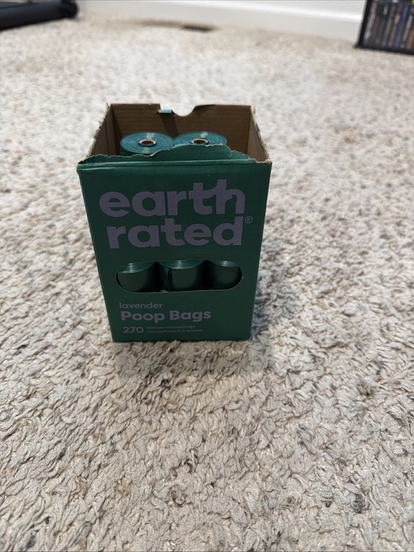 Earth Rated Poop Bags for Dogs Lavender 100% Leak Proof Guarantee 165 Open Case