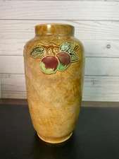 Royal Doulton Lambeth Pottery Stoneware Vase Fruit Design X8909 15676