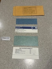 NOS Payphone Window Inserts.   Card Window, Instruction Window And Number Window