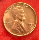 1954-S Lincoln Wheat Cent Penny GEM RED BU From an Original Bank Roll