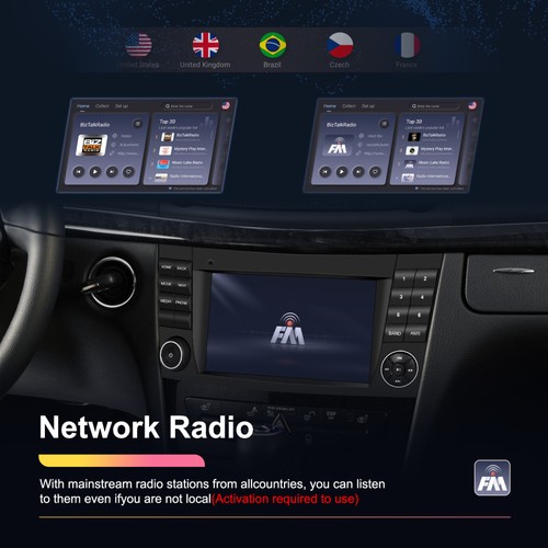 64G Android 15 Car Radio GPS Stereo Sat Nav For Mercedes Benz E/CLS/G W211 W219 - Picture 15 of 24