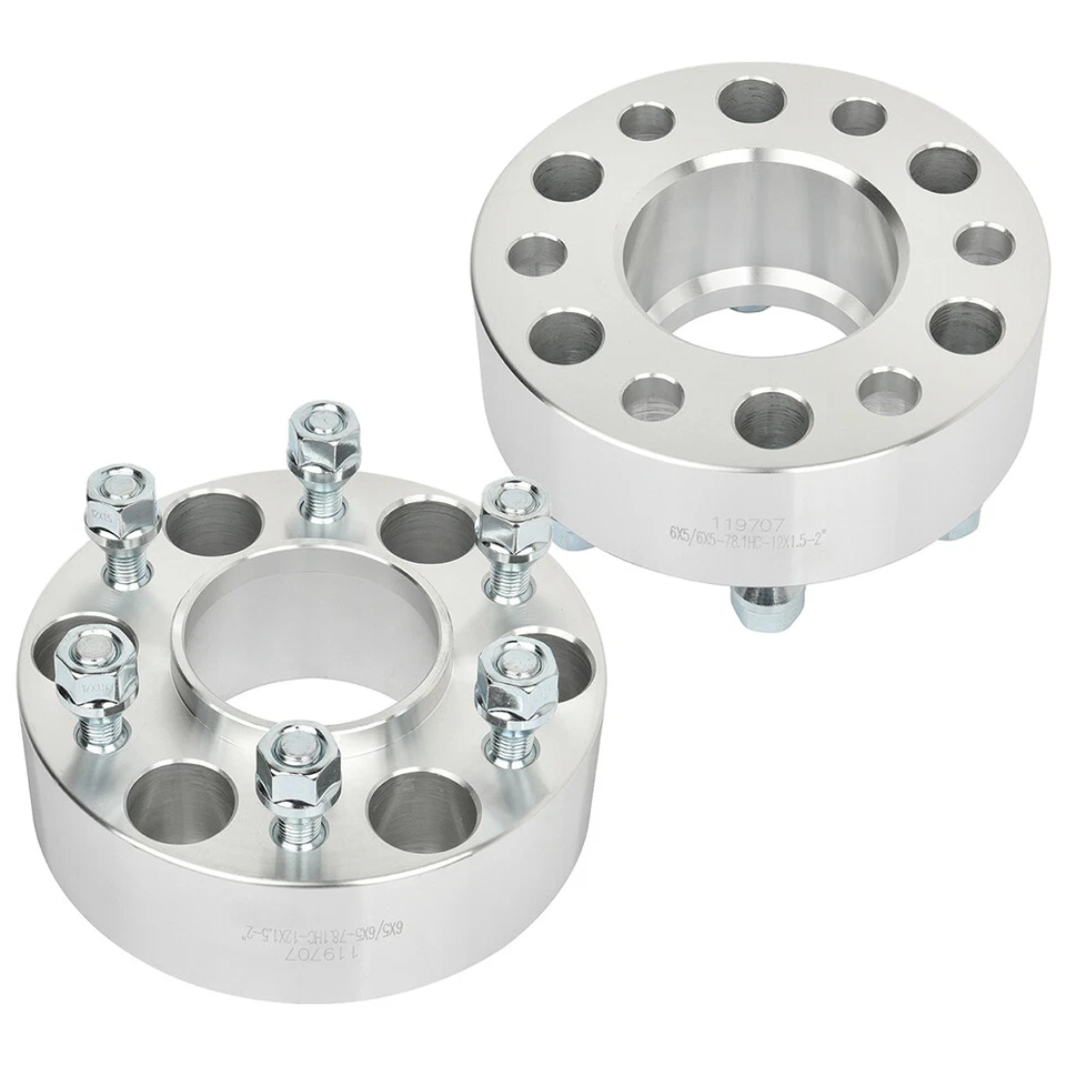 2pcs 2" Hubcentric 6x5 12x1.5 studs wheel spacers For Oldsmobile Bravada 2002-04 Foto 3 de 4