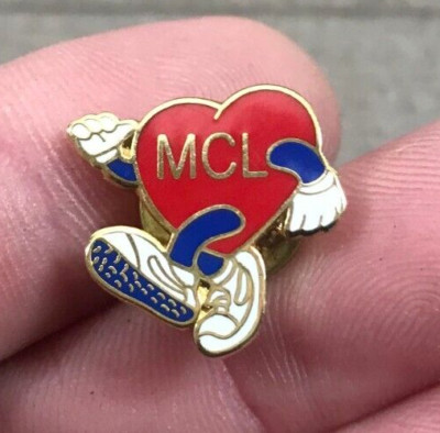 MCL Walking Heart Lapel Hat Jacket Vest Shirt Pin