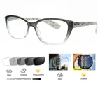Bifocal Women Retro Bifocal Transition Photochromic Reading Glass +1.0~+3.0