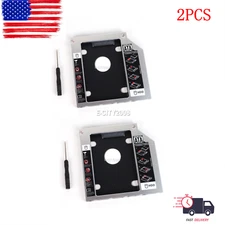 2PCS For Dell E6530 E6430 E6320 Hard Drive Caddy 2nd NEW 9.5mm HDD SSD