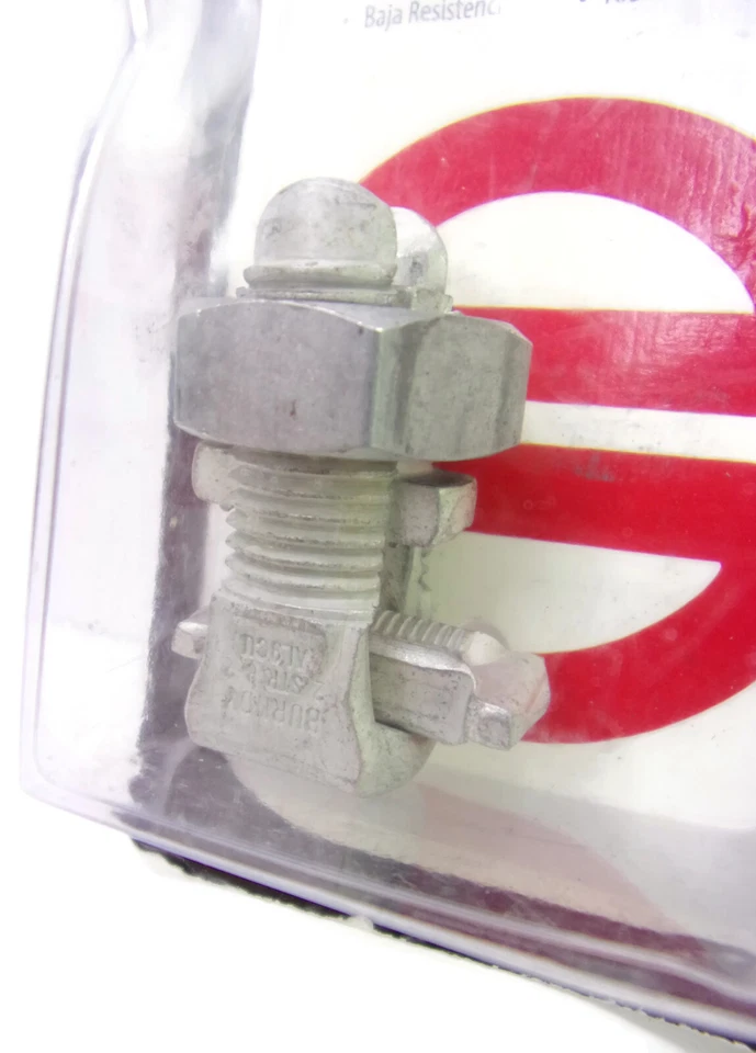 3 Packs #8 - #2 Str Split Bolt Connectors Burndy KSA2BC1 New In Package - Image 4 of 4