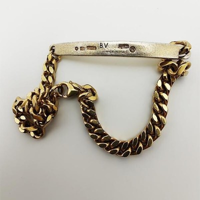 希少】BOTTEGA VENETA ID BRACELET SV925 18K
