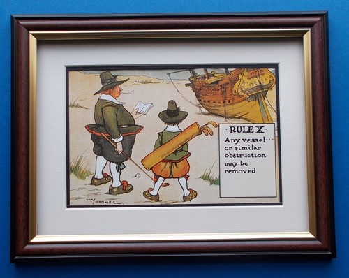 GOLF PRINT COMICAL - Q - Picture 3 of 3