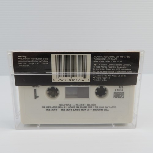 Ted Nugent If You Can't Lick Em Lick Em 7 81812-4 1988 - Cassette Tape !! - Picture 2 of 7