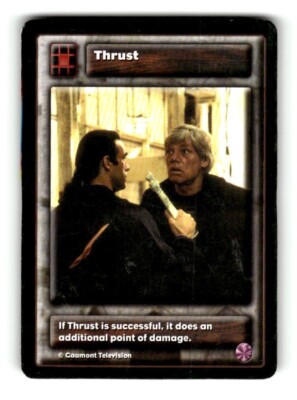 Swordmaster Highlander The Card Game Arms & Tactics Thrust #1 C LP