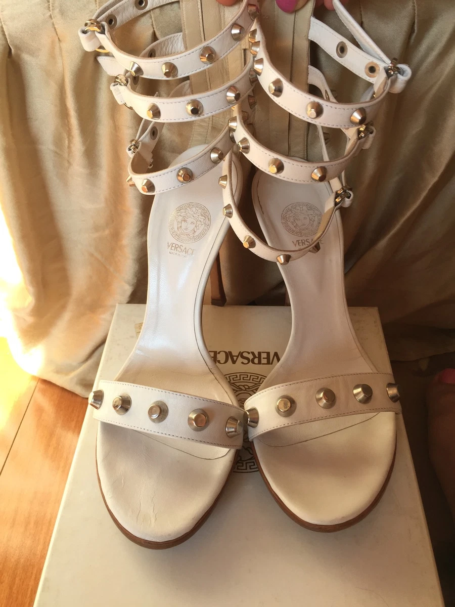 Versace studded heels store
