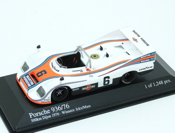 Porsche 936/76 936 76 Martini Winner Dijon Wm 1976 #6 Minichamps 400766606 1:43-image