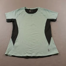 Second Skin Shirt Activewear Sport Gym Tee Womens Size Large Seafoam