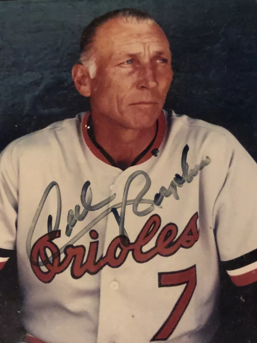 Cal Ripken Sr. d. 1999 Signed Autographed Glossy 8x10 Photo 