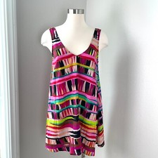 NEW Show Me Your Mumu Womens Medium Colorful Mini Tank Dress Sleeveless