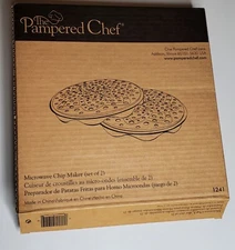 The Pampered Chef - Microwave Chip Maker #1241 (Set Of 2) - NIB