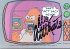 Dan Castellaneta Authentic Autographed Signed Homer Simpsons 1990 Topps Card