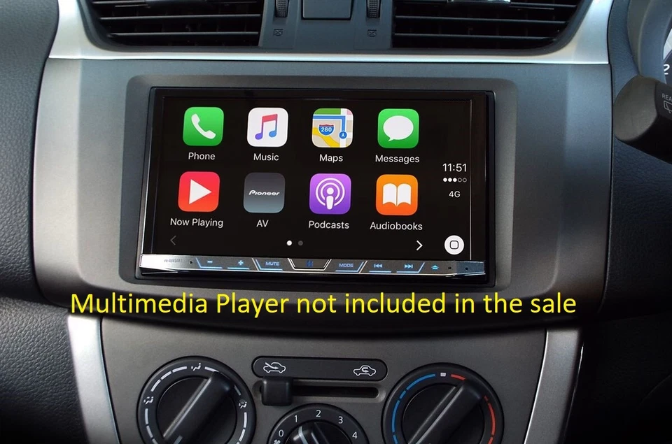 Fascia facia Fits Nissan Pulsar 2013+ Double Two 2 DIN Dash Kit* - image 3 of 4