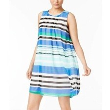 Calvin Klein Dress Striped NWT Size 10