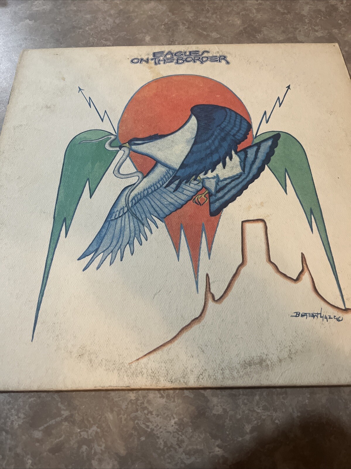 Eagles On The Border 1974 Asylum 7E-1004 Orig USA 1st Press Lp