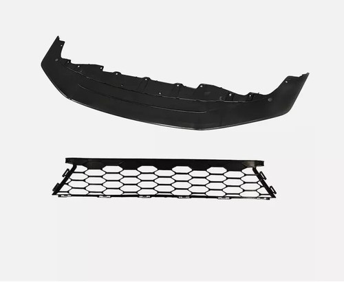 New Front Lower Bumper Cover Grille For 2017 2018 2019 Honda Civic Hatchback 2pc - Picture 5 of 5
