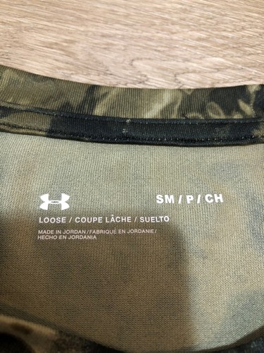 Under Armour LS Long Sleeve Men's Shirt Loose Small S Camo Green (H444) - 第 9/9 張圖片