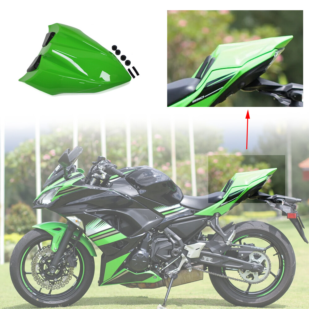Green Black Rear Seat Cowl Cover for Kawasaki EX650 2017 2018 2019