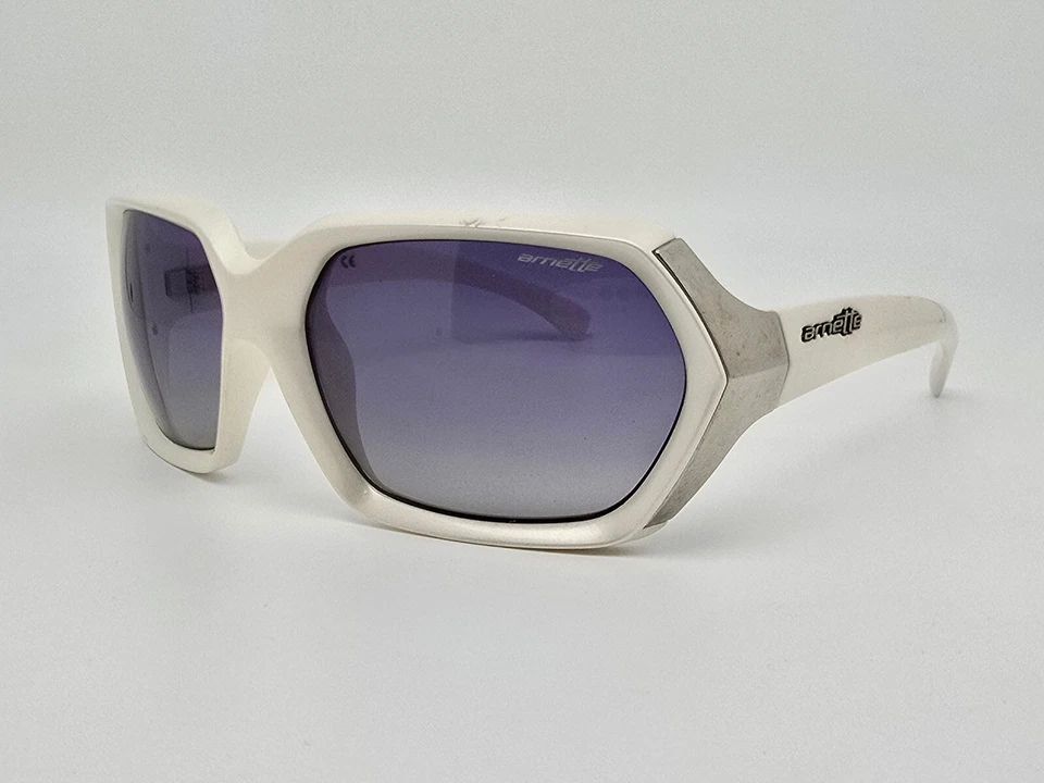 Gafas de sol Arnette AN4066 08/11 blanco perla marco cromado azul lentes degradadas 59 mm Foto 3 de 4