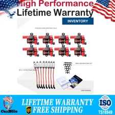 Ignition Coil 8X UF262 Spark Plug Wire Fit Chevy 4.8/5.3/6.0L 1999-05 Silverado