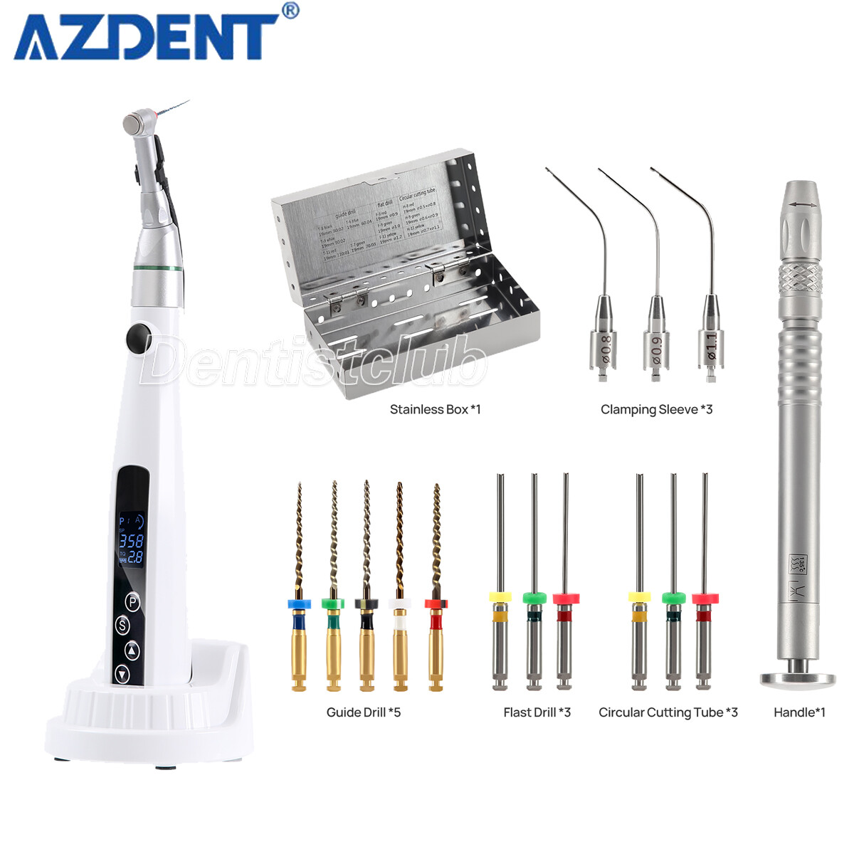 レイ Dental Wireless Endo Motor 16:1 LED Contra Angle/Root Canal