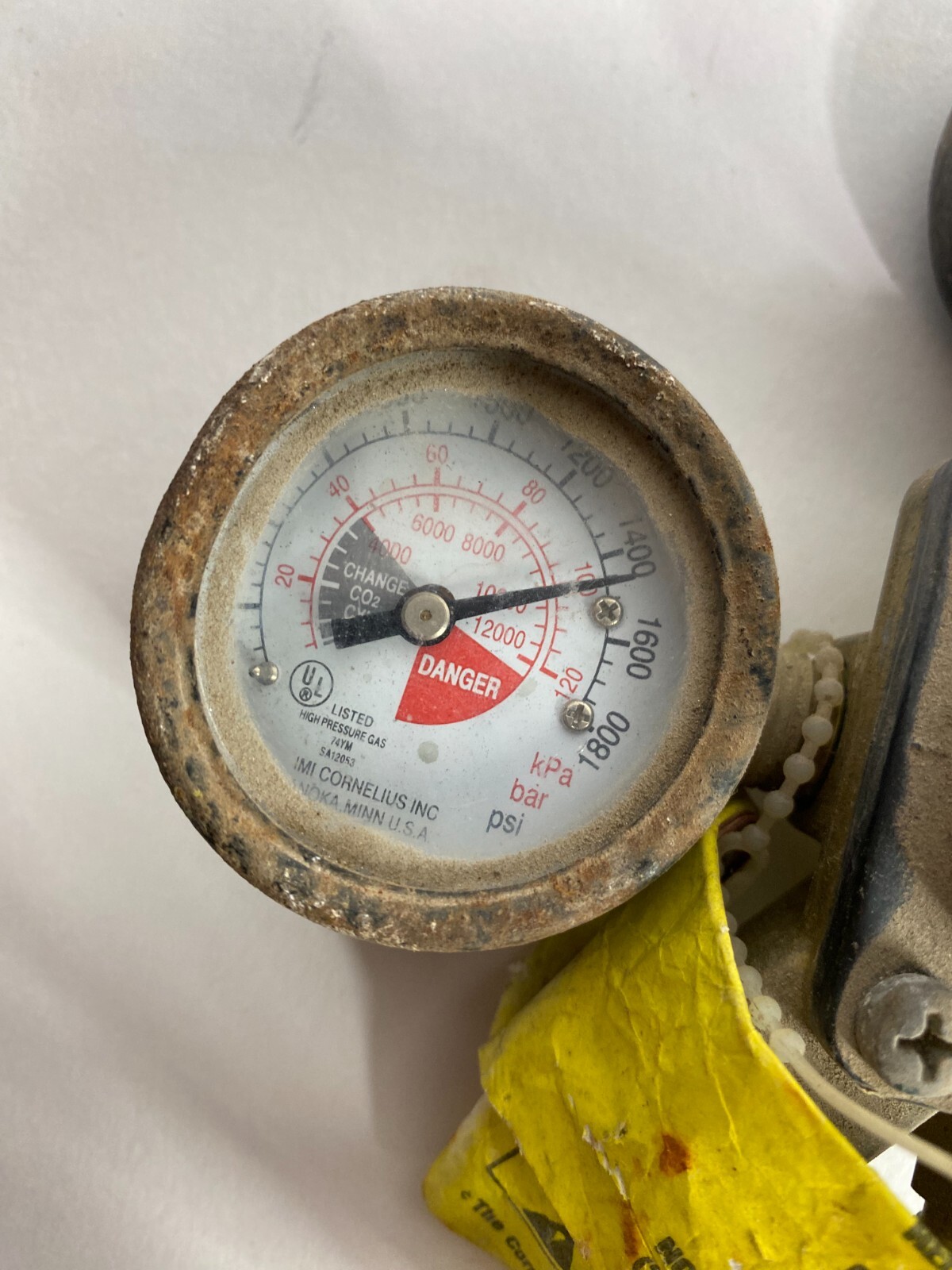 Vintage IMI Cornelius CO2 Beverage Double Regulator Pressure Gauge Assembly eBay