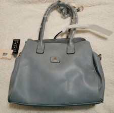 Mellow World shoulder or hand Bag Purse Tote Vegan PETA Approved Gray. Organizer