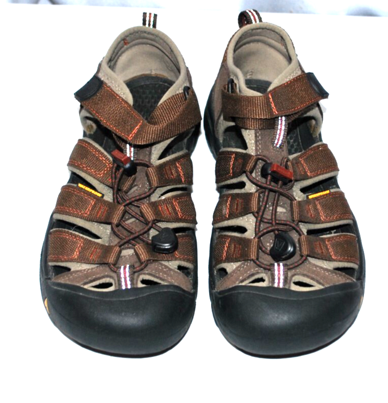 KEEN Sandali sportivi donna taglia 6 punta chiusa impermeabili marrone e grigio