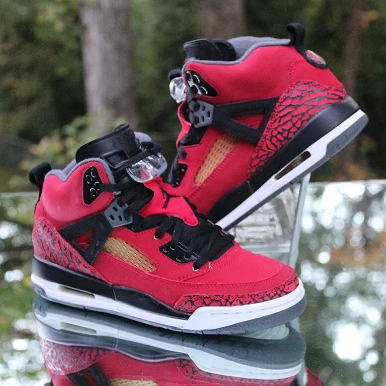 Nike Air Jordan Spizike Toro Bravo Size 5Y Gym Red Black 317321-601