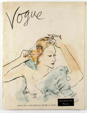 CARL ERICKSON Christian Berard DIOR Schiaparelli HEIM Paris Vogue February  1949