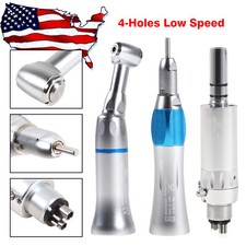 Dental Low Speed Handpiece Contra Angle Straight Air Motor 2/4H Hand piece