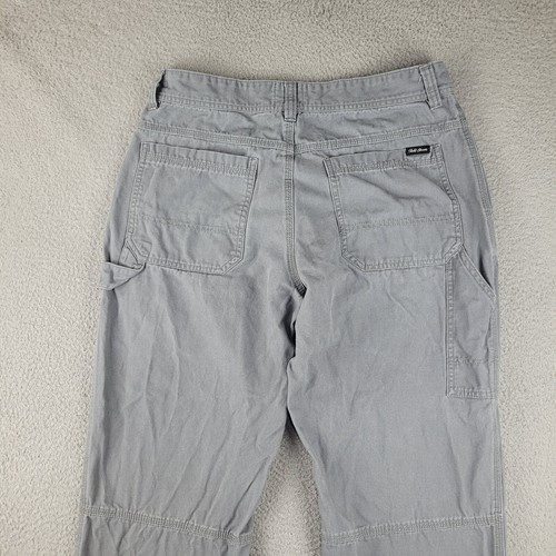 Field Stream Pants Mens 34x30 Gray Straight Leg Canvas Outdoor Huntting Fishing - Picture 9 of 13