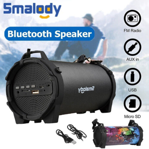 LOUD BLUETOOTH SPEAKER Portable Wireless Boombox Aux Rechargeable Stereo System - Afbeelding 1 van 14