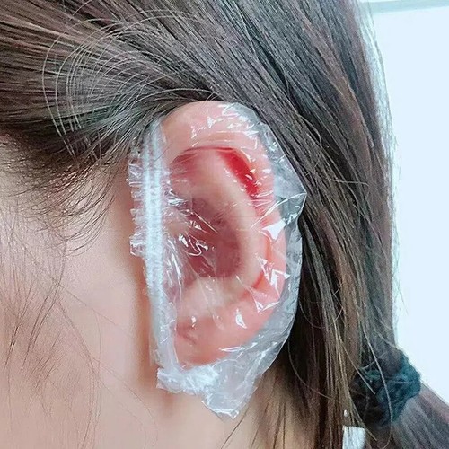 Clear Disposable Ear Protectors Waterproof Ear Covers for Hair Dye - Picture 21 of 29