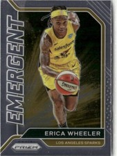 2021-22 Panini Prizm WNBA Emergent Erica Wheeler Los Angeles Sparks #5 Insert